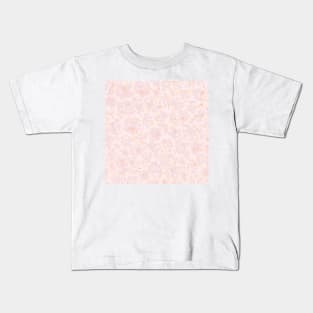 Abstract pink and peach organic shapes Kids T-Shirt